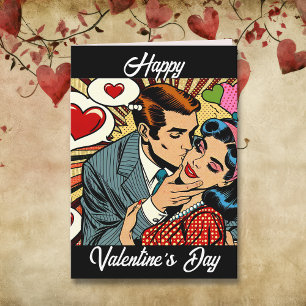 Happy Valentine's Day Sweetheart   Retro Love Card