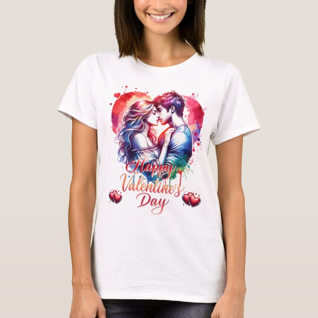 Happy Valentines Day  T-Shirt (Front)