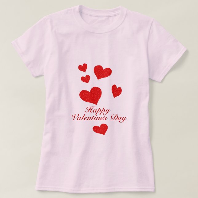 Happy Valentines Day T-Shirt (Design Front)