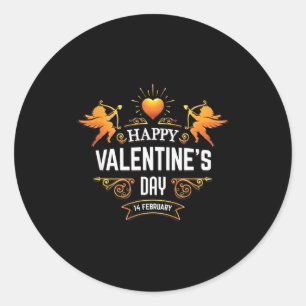 Happy Valentines Day T Shirt San Valentin  Classic Round Sticker