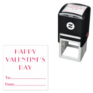 Happy Valentines Day To From Personalized Self-inking Stamp