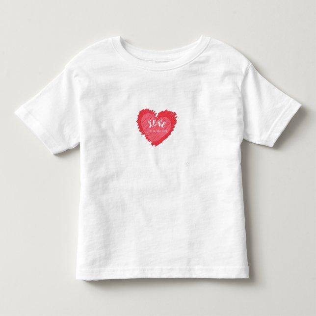 Happy valentines day. toddler T-Shirt (Front)