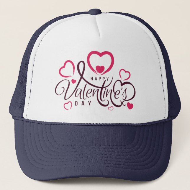 Happy Valentine's Day! Trucker Hat (Front)