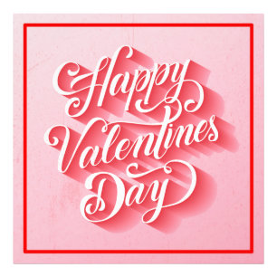 Happy Valentine's Day Typography-23197 Photo Print