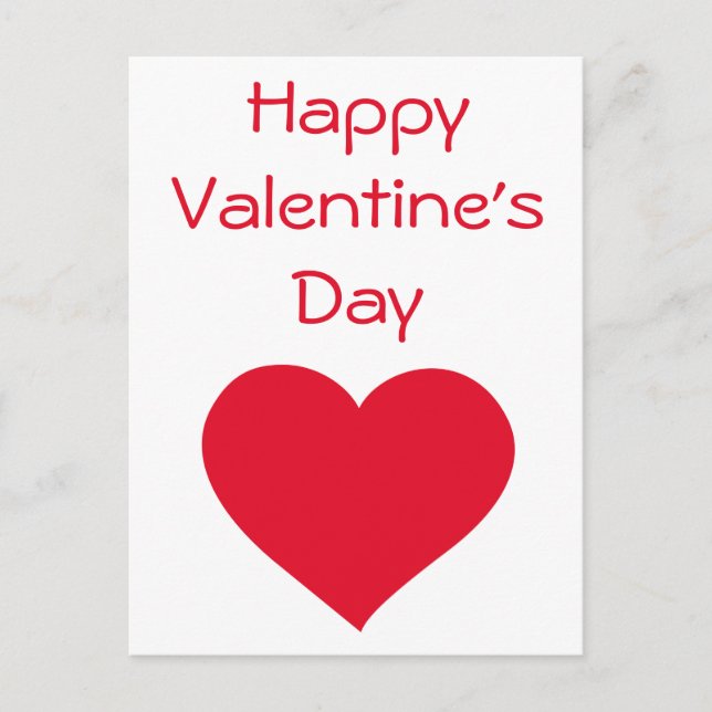 Happy Valentines Day Valentine Cards (Front)