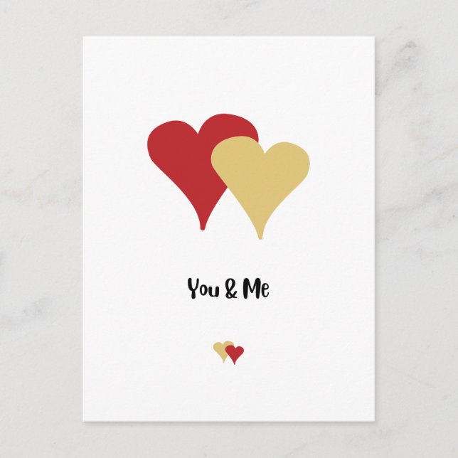 Happy Valentine's Day -Valentine Day For Lovers    Holiday Postcard (Front)