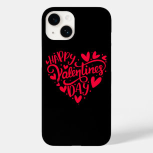 Happy Valentines Day Valentine Heart Shape Case-Mate iPhone 14 Case