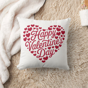 Happy Valentines Day Valentine Love Heart Cushion