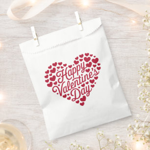 Happy Valentines Day Valentine Love Heart Favour Bag