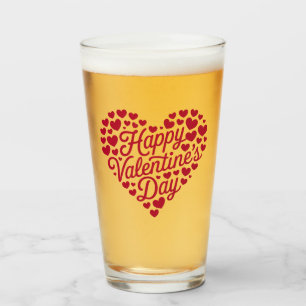 Happy Valentines Day Valentine Love Heart Glass