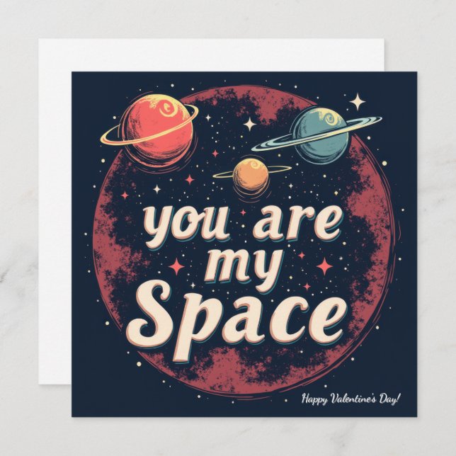 Happy Valentine's Day! Valentine's card.  Holiday Card (Front/Back)