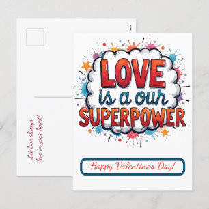 Happy Valentine's Day! Valentine's card.  Holiday Postcard