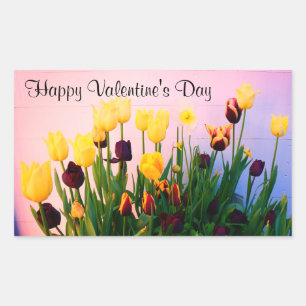 Happy Valentine's Day Various Tulips #1 Stickers