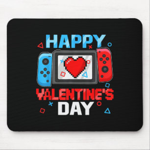 Happy Valentines Day Video Game Controller Heart T Mouse Pad