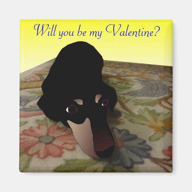 Happy Valentine's Day - Will You Be My Valentine? Magnet (Front)
