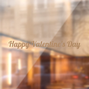 Happy Valentine's Day Window Cling