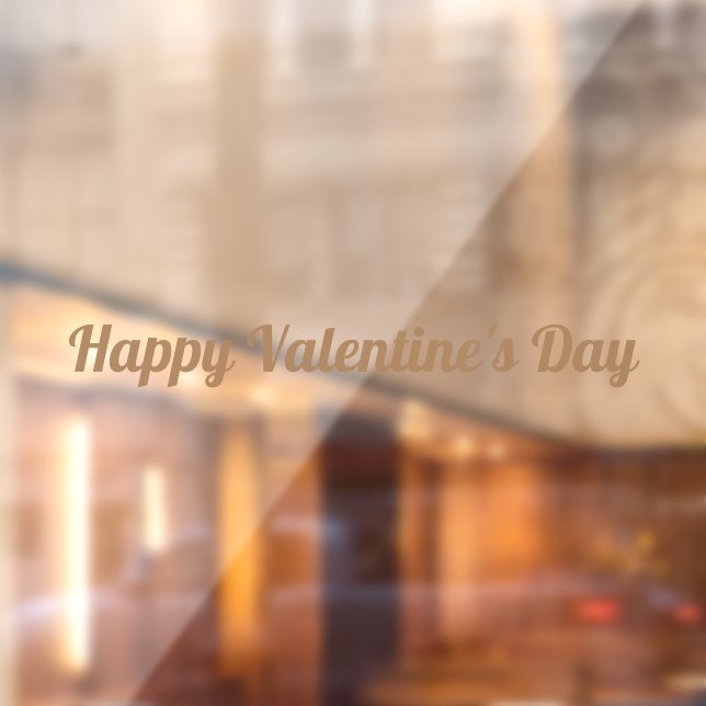 Happy Valentine's Day Window Cling (Sheet 2)
