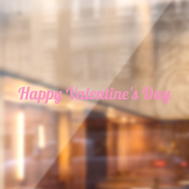 Happy Valentine's Day Window Cling (Sheet 2)