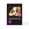 Happy Valentine's Day With Hearts And Dog Card