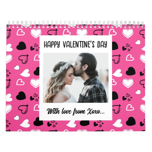 Happy Valentine's Day With Love Calendar (Cover)
