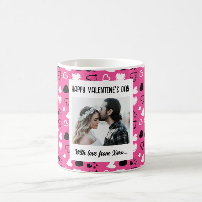 Happy Valentine's Day With Love Coffee Mug (Center)