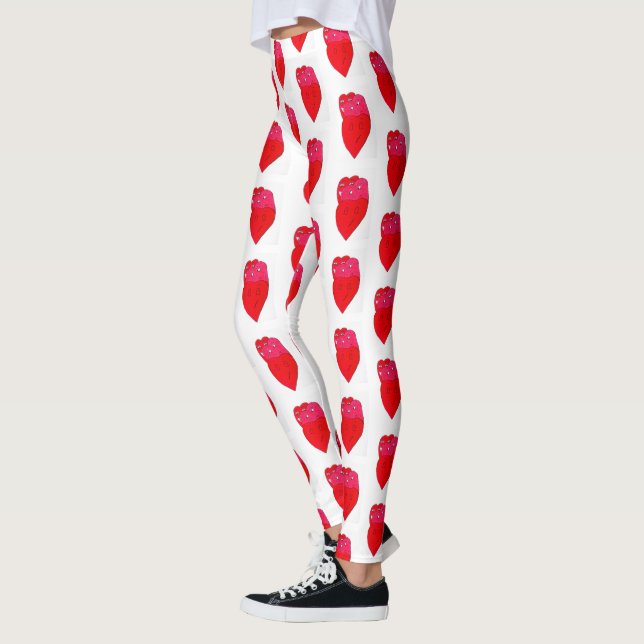 HAPPY VALENTINES DAY WITH LOVE    LEGGINGS (Left)