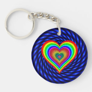 Happy Valentine's Day With Love Symbol-25543 Key Ring