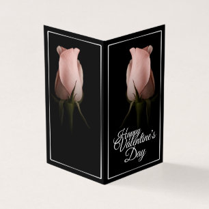 Happy Valentine's Day with pink rose