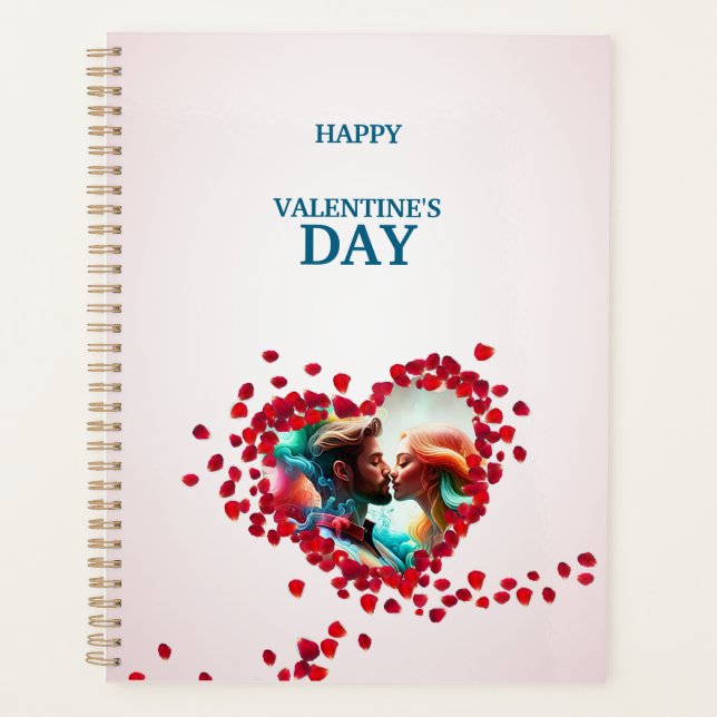 Happy Valentine's Day with Rose Planner (Front)