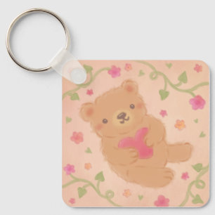 Happy Valentine's Day with Teddy Bear Key Ring