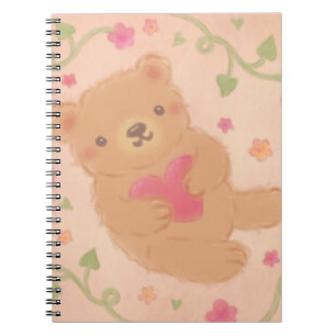 Happy Valentine's Day with Teddy Bear Notebook