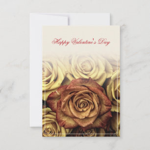 Happy Valentine's day with yellow Rosenbouquet