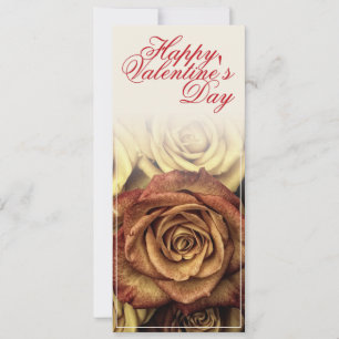 Happy Valentine's day with yellow Rosenbouquet