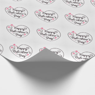 Happy Valentine's Day Wrapping Paper