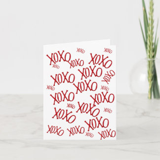 Happy Valentine's day XOXO Valentine's day Holiday Card