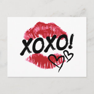 Happy Valentine's Day   XOXOXO Postcard