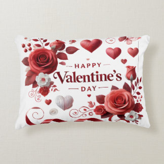 happy valentine's decorative cushion