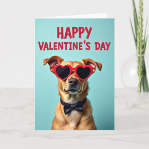 Happy Valentines Dog Card