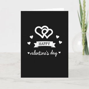 Happy Valentines Intertwined Hearts Card