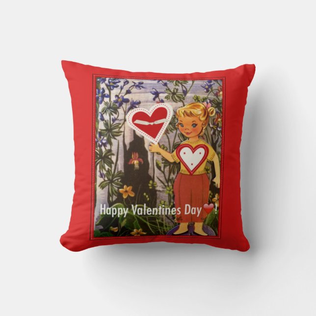 Happy Valentines Pillow (Front)