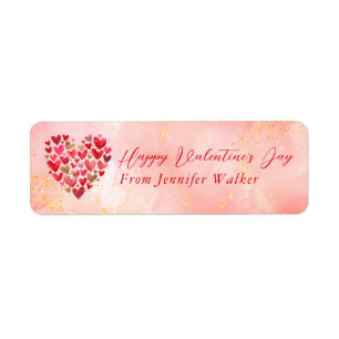 Happy Valentine's Return Address Labels