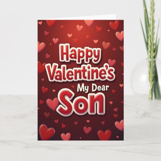 Happy Valentines Son Card (Front)