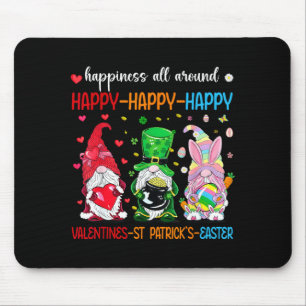 Happy Valentines St Patrick Day Easter Day Holiday Mouse Pad