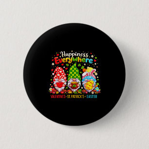 Happy Valentines St Patrick Easter Happy Holiday G 6 Cm Round Badge