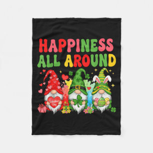 Happy Valentines St Patrick Easter Happy Holiday G Fleece Blanket