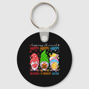 Happy Valentines St Patrick Easter Happy Holiday G Key Ring