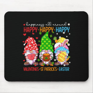 Happy Valentines St Patrick Easter Happy Holiday G Mouse Pad