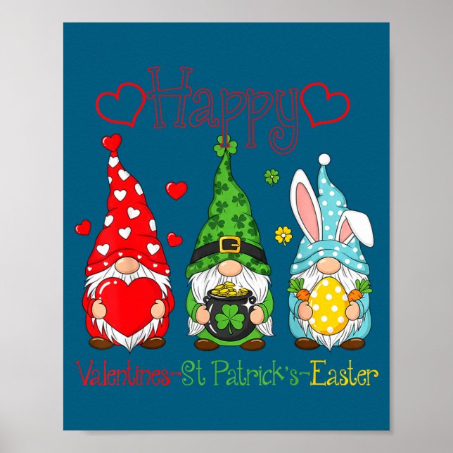 Happy Valentines St Patrick Easter Happy Holiday G Poster (Front)