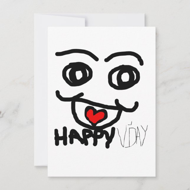 Happy V'Day For those who love to love. Holiday Card (Front)
