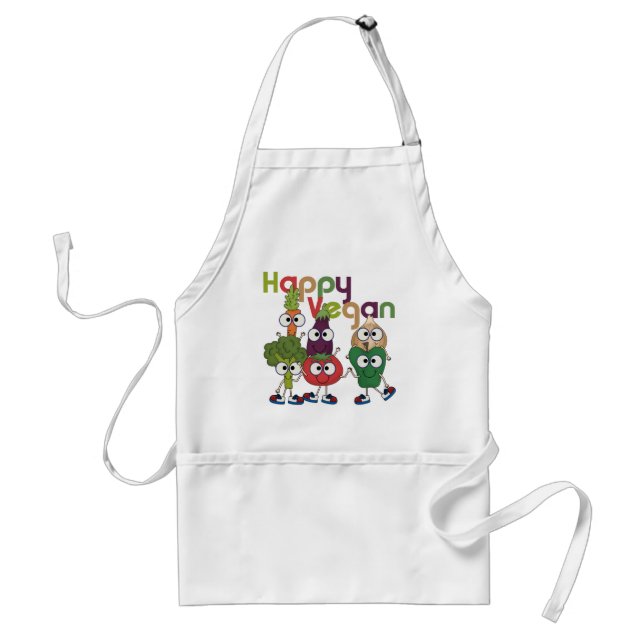 Happy Vegan Standard Apron (Front)